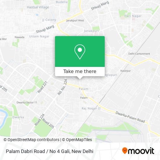 Palam Dabri Road / No 4 Gali map