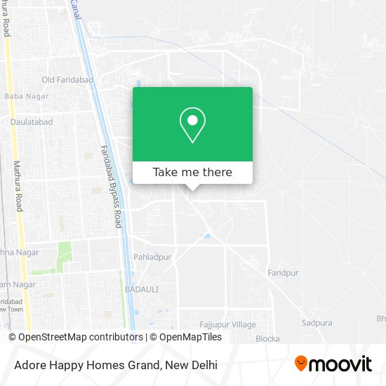 Adore Happy Homes Grand map
