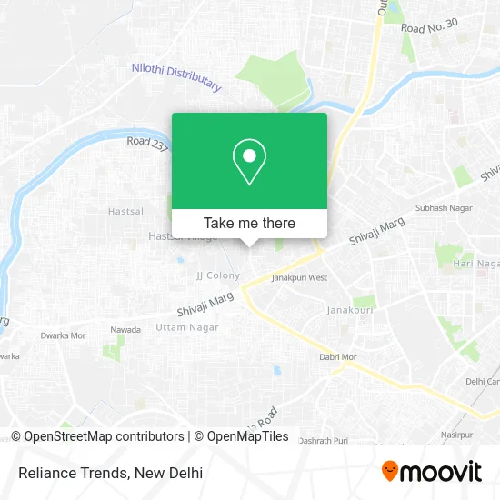 Reliance Trends map