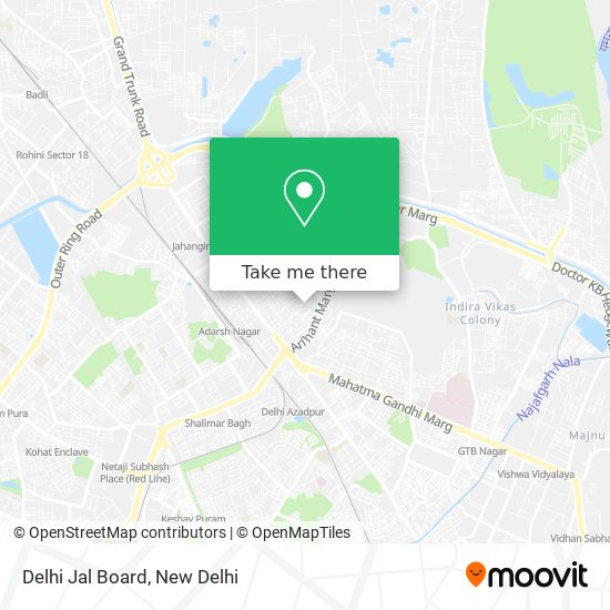 Delhi Jal Board map