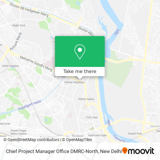 Chief Project Manager Office DMRC-North map
