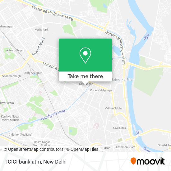 ICICI bank atm map