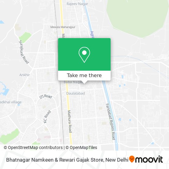 Bhatnagar Namkeen & Rewari Gajak Store map