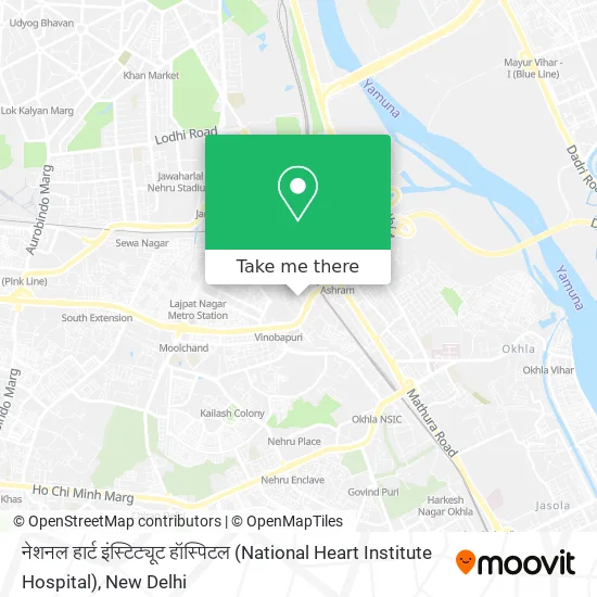 नेशनल हार्ट इंस्टिट्यूट हॉस्पिटल (National Heart Institute Hospital) map