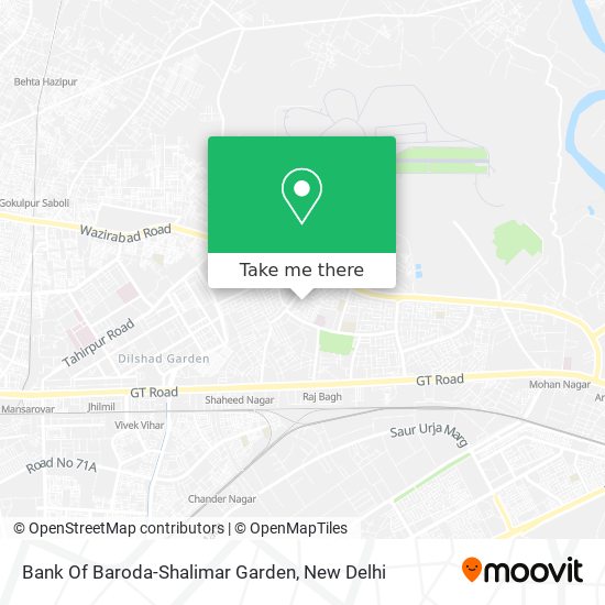 Bank Of Baroda-Shalimar Garden map
