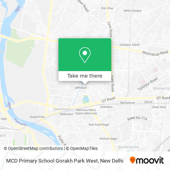 MCD Primary School Gorakh Park West map