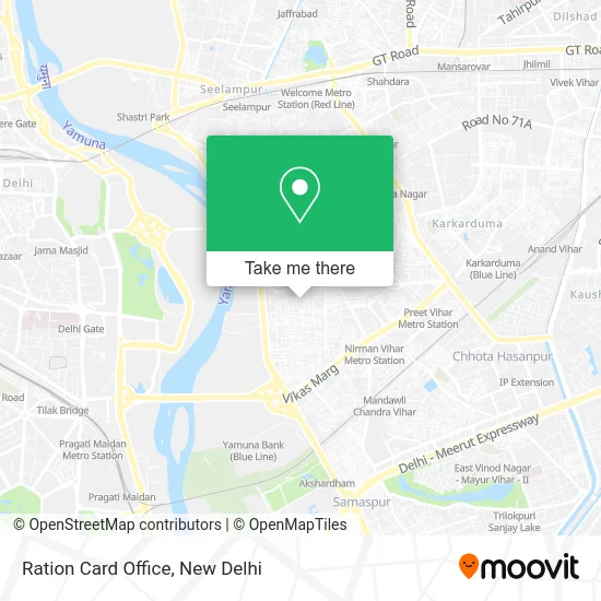 Ration Card Office map