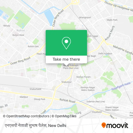 एनएसपी नेताजी सुभाष पैलेस map