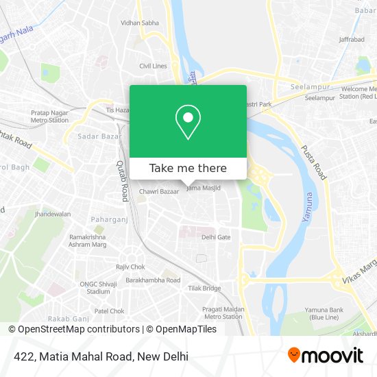 422, Matia Mahal Road map