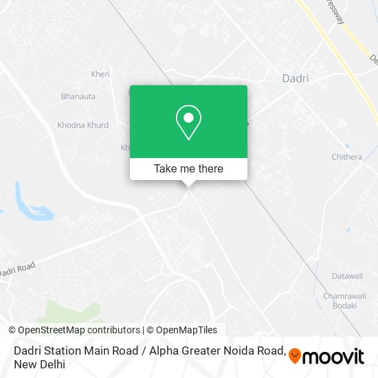 Dadri Station Main Road / Alpha Greater Noida Road map