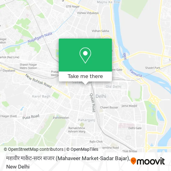 महावीर मार्केट-सदर बाजार (Mahaveer Market-Sadar Bajar) map