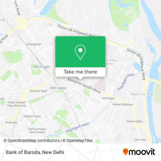 Bank of Baroda map