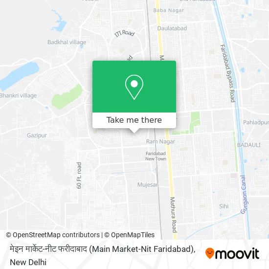 मेइन मार्केट-नीट फरीदाबाद (Main Market-Nit Faridabad) map