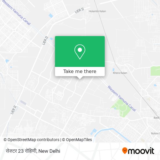 सेक्टर 23 रोहिणी map