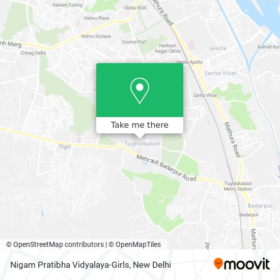 Nigam Pratibha Vidyalaya-Girls map