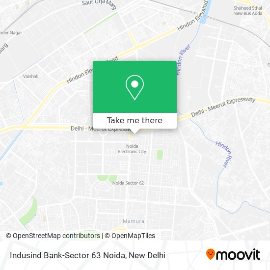 Indusind Bank-Sector 63 Noida map