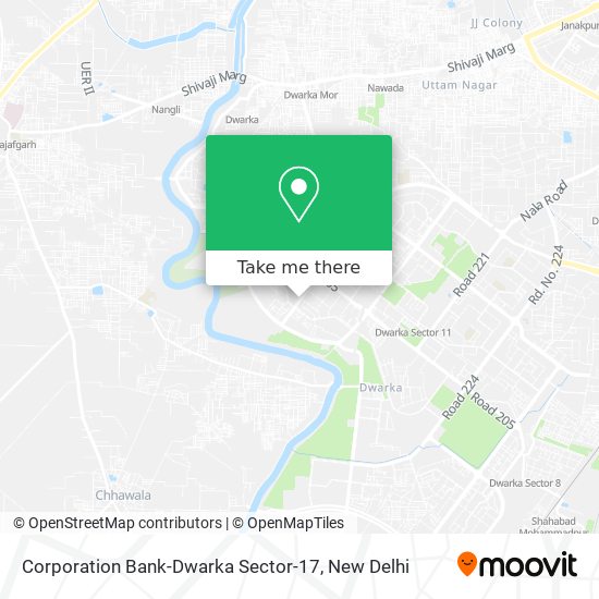 Corporation Bank-Dwarka Sector-17 map