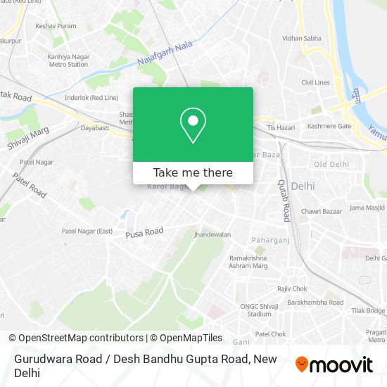 Gurudwara Road / Desh Bandhu Gupta Road map