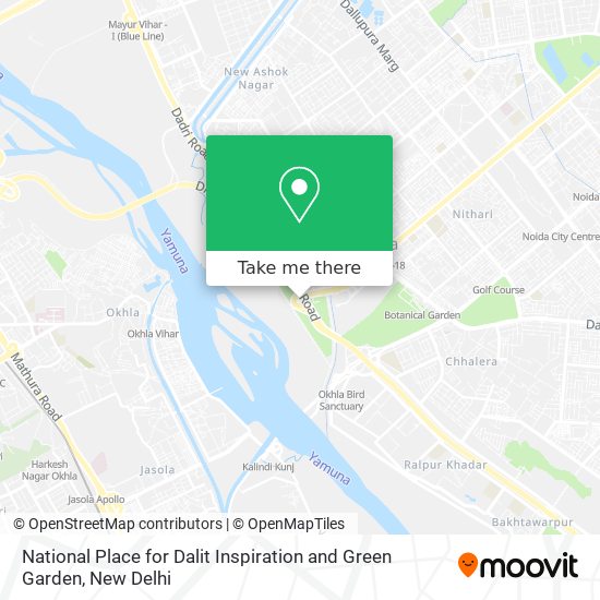 National Place for Dalit Inspiration and Green Garden map