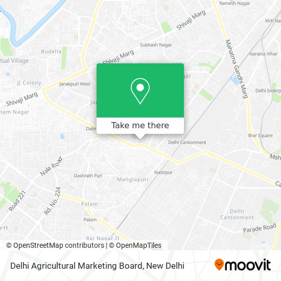 Delhi Agricultural Marketing Board map