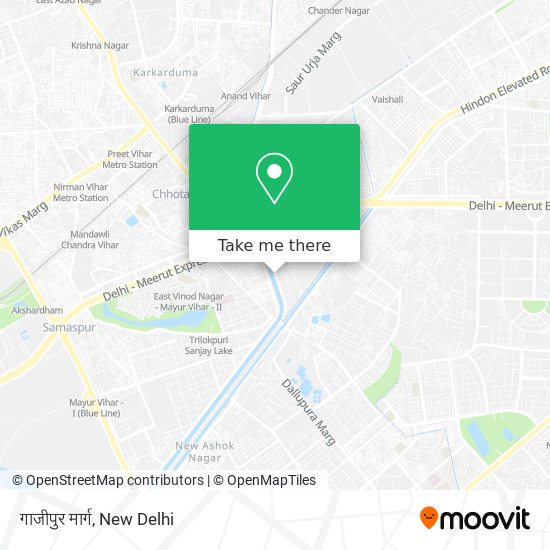 गाजीपुर मार्ग map