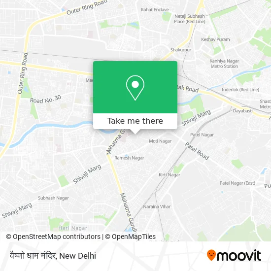 वैष्णो धाम मंदिर map