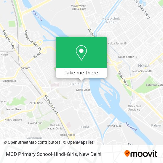 MCD Primary School-Hindi-Girls map