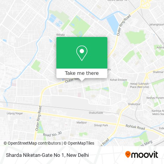 Sharda Niketan-Gate No 1 map