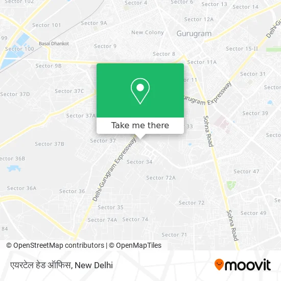 एयरटेल हेड ऑफिस map