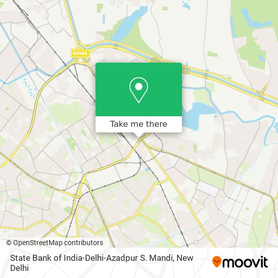 State Bank of India-Delhi-Azadpur S. Mandi map