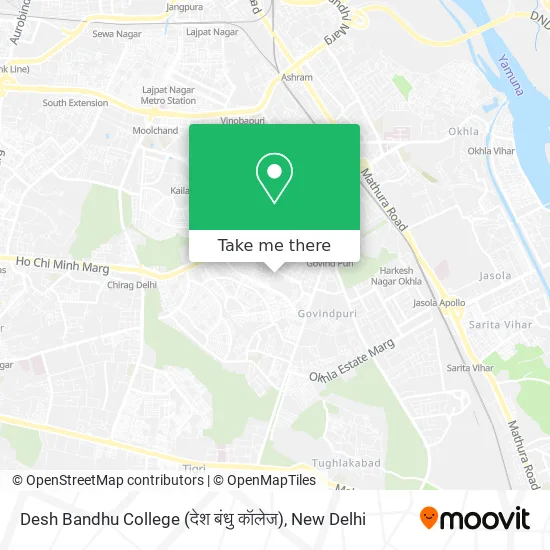 Desh Bandhu College (देश बंधु कॉलेज) map