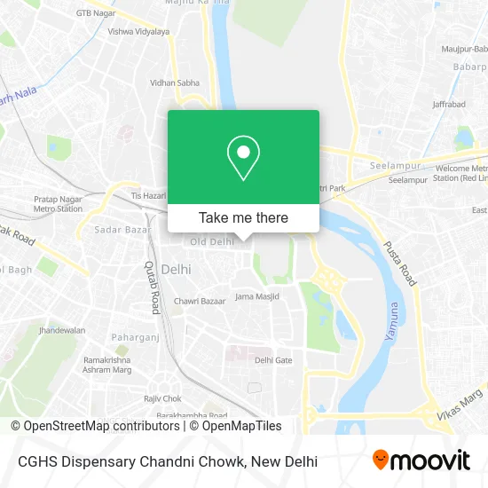 CGHS Dispensary Chandni Chowk map