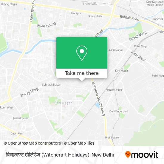 विचक्राफ्ट होलिडेज (Witchcraft Holidays) map