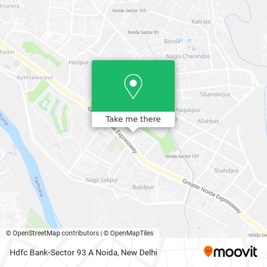 Hdfc Bank-Sector 93 A Noida map