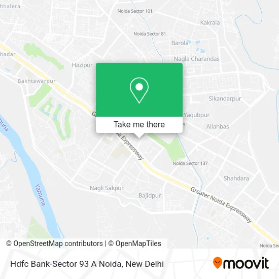 Hdfc Bank-Sector 93 A Noida map