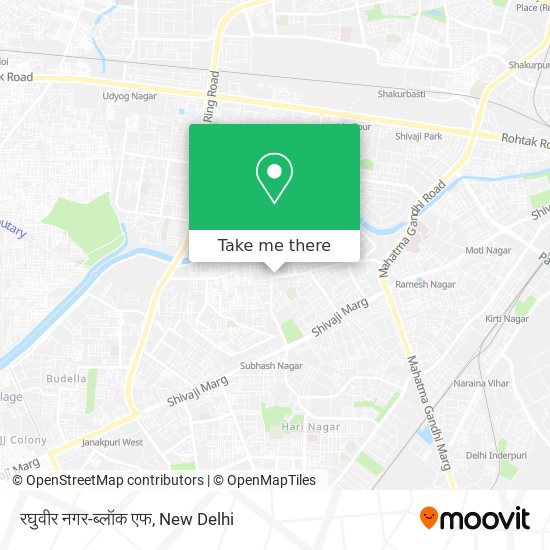 रघुवीर नगर-ब्लॉक एफ map