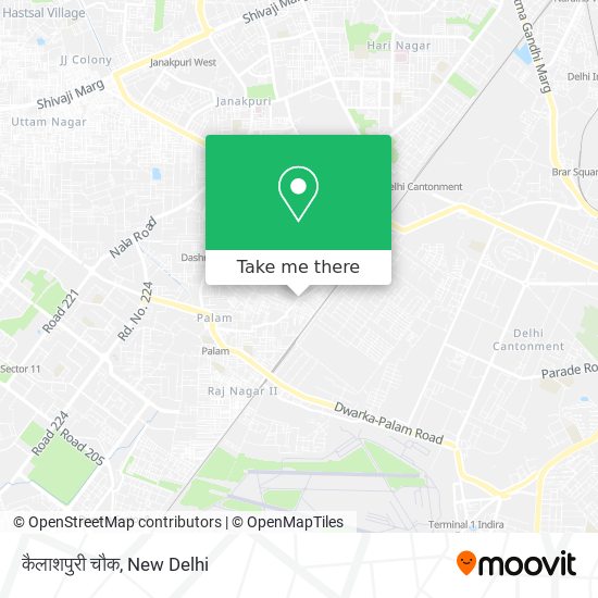 कैलाशपुरी चौक map