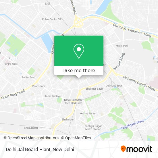 Delhi Jal Board Plant map