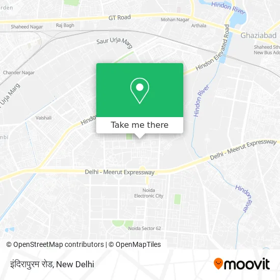 इंदिरापुरम रोड map