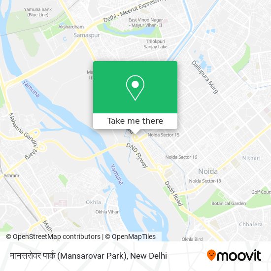 मानसरोवर पार्क (Mansarovar Park) map