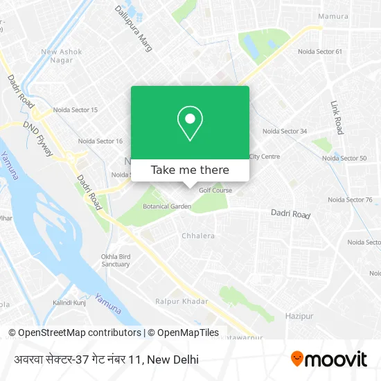 अवरवा सेक्टर-37 गेट नंबर 11 map