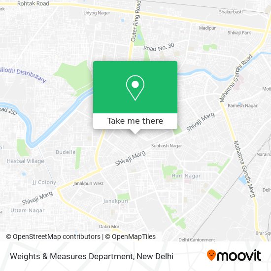 Weights & Measures Department map