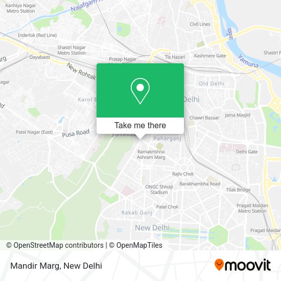 Mandir Marg map