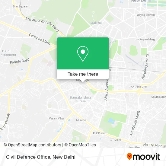 Civil Defence Office map