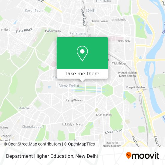 Department Higher Education map