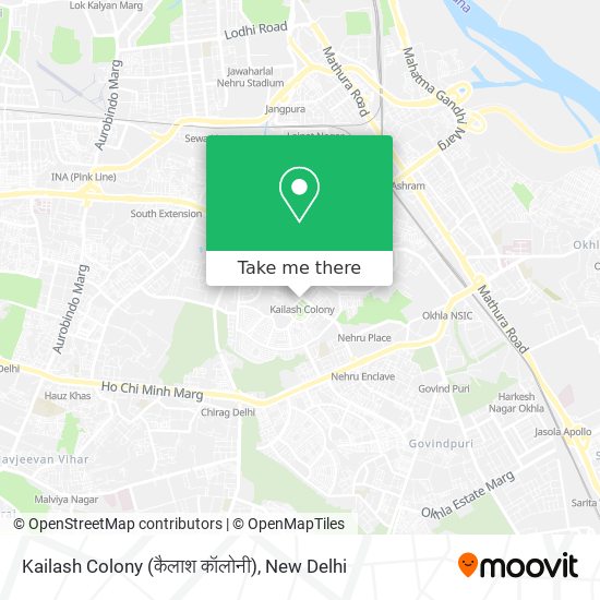 Kailash Colony (कैलाश कॉलोनी) map