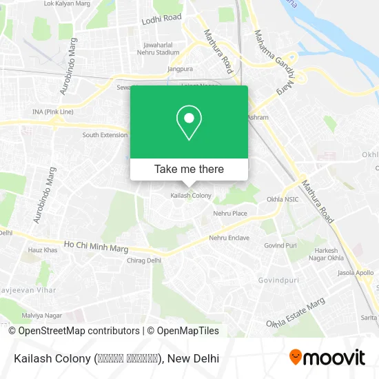 Kailash Colony (कैलाश कॉलोनी) map
