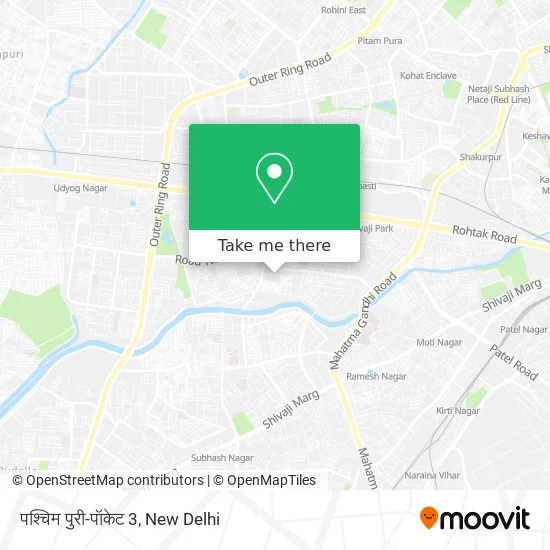 पश्चिम पुरी-पॉकेट 3 map