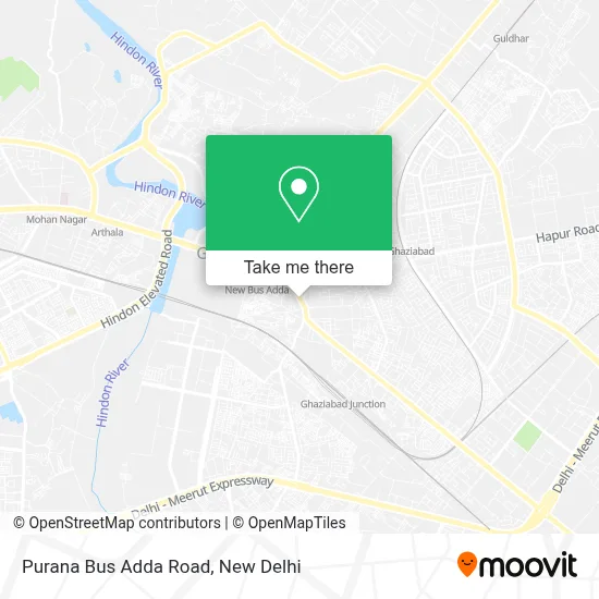 Purana Bus Adda Road map