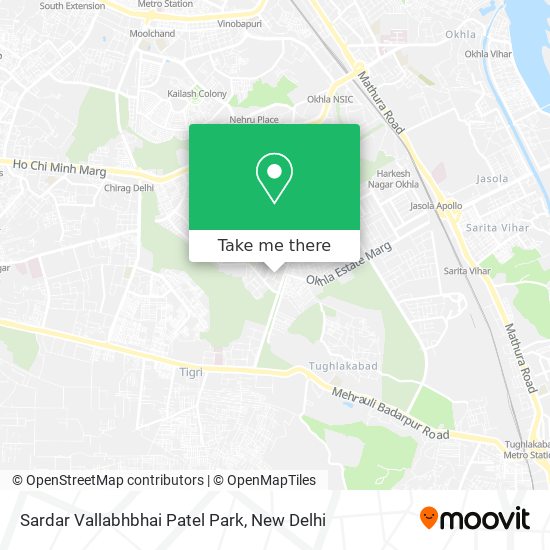 Sardar Vallabhbhai Patel Park map